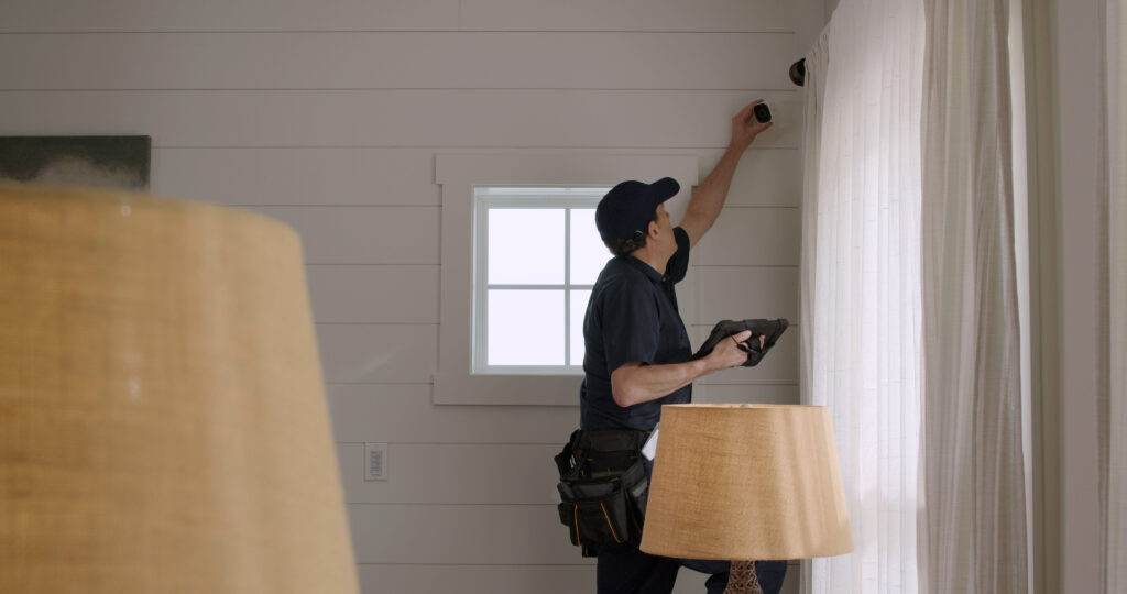 Indoor camera installation